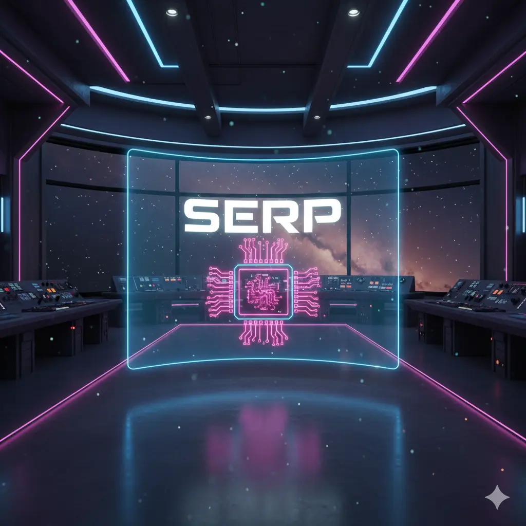 SEO Terms Explained image showing SERP, the search engine results page that displays listings, featured snippets, and other content types.
