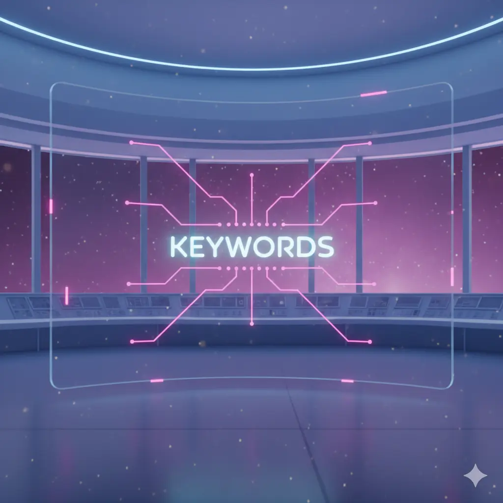 SEO Terms Explained visual showing the concept of keywords as the foundation of SEO, highlighting how search terms connect users to relevant content.