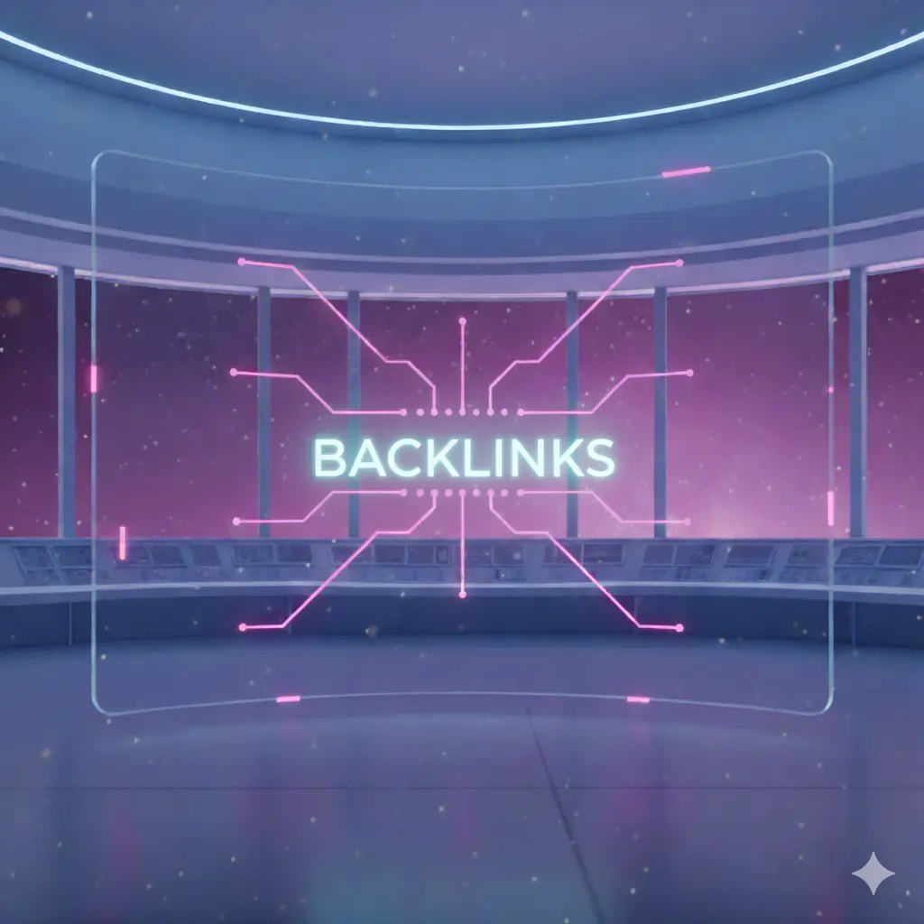 SEO Terms Explained image illustrating backlinks as votes of trust that improve domain authority and search engine ranking.