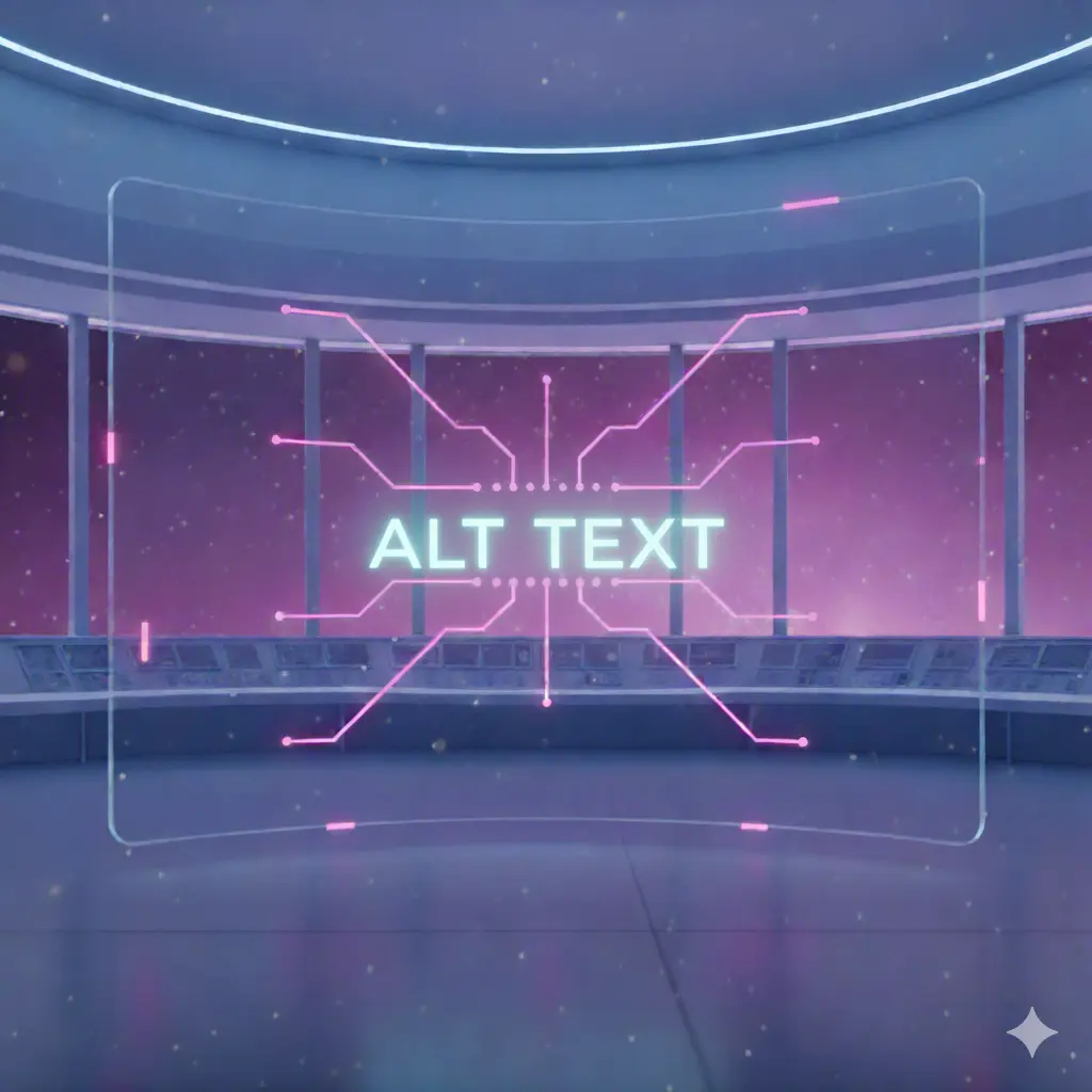 SEO Terms Explained visual demonstrating the use of alt text to describe images for accessibility and better SEO performance.